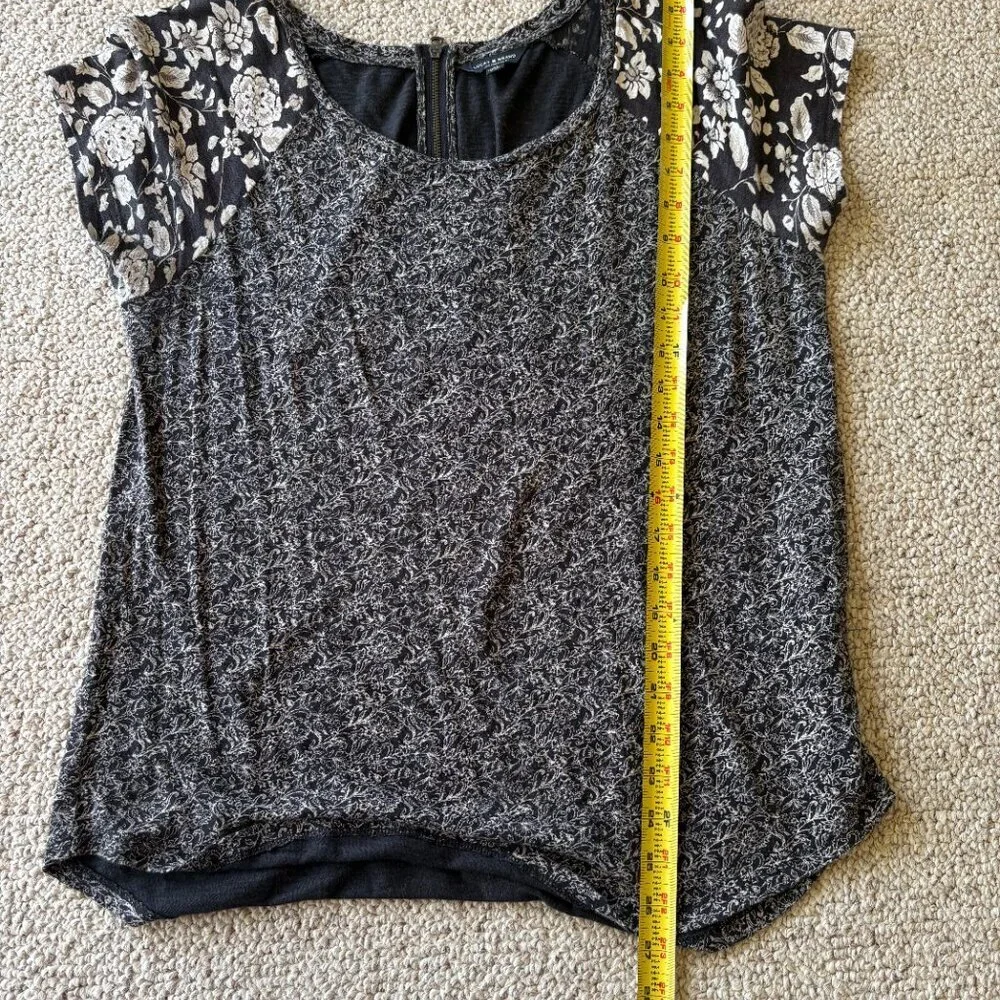 Lucky Brand Women's Top | M Boho Floral Block Peasant Festival Coquette - Picture 7 of 9